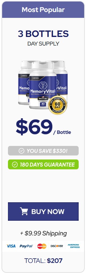 MemoryVitali 3 Bottle Price